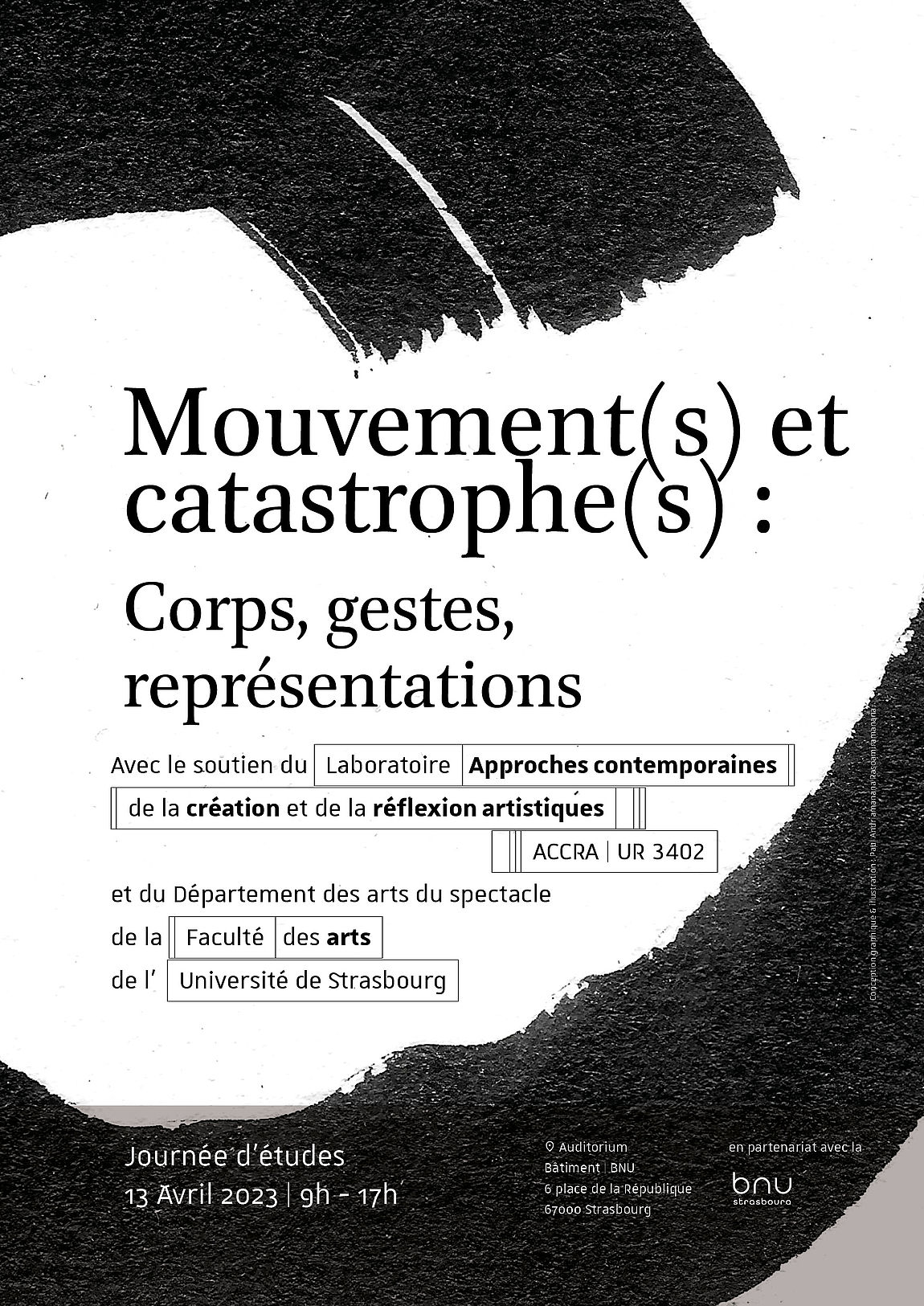 Affiche Mouvement(s) et catastrophe(s) : corps, gestes, représentations"