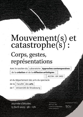 Affiche Mouvement(s) et catastrophe(s) : corps, gestes, représentations" 